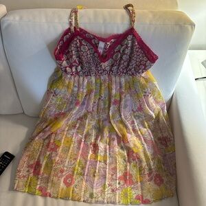 Floral Silky Nightgown New